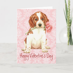 Tarjeta Festiva Valentine Rosa Welshie