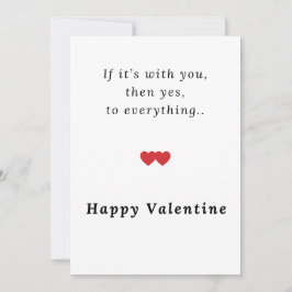 Tarjeta Festiva Valentine’s Day Greeting Cards Simple | Valentines