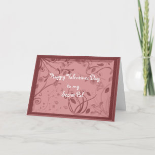 Tarjeta Festiva Valentine Secret Pal