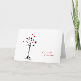 Tarjeta Festiva Valentine, ¿serás mía?
