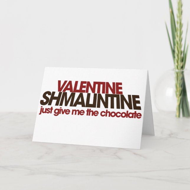 Tarjeta Festiva Valentine Shmalintine (Anverso)