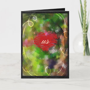 Tarjeta Festiva Valentine Swirl