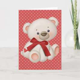 Tarjeta Festiva Valentine teddy