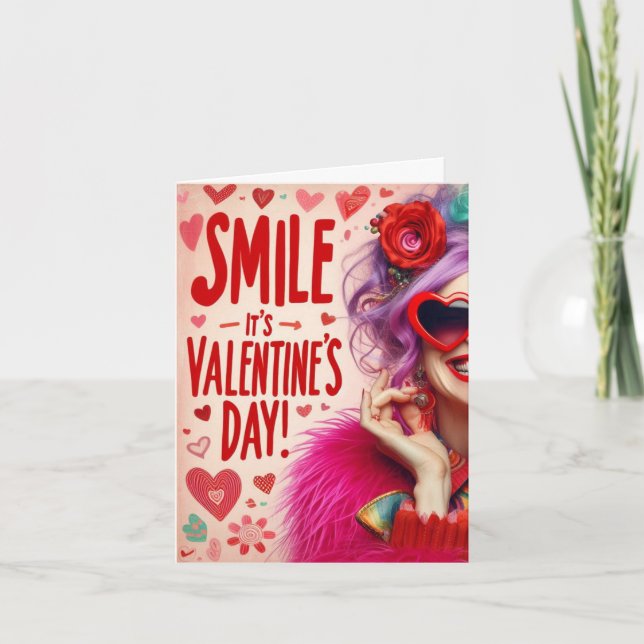 Tarjeta Festiva   Valentine's Day Card (Anverso)