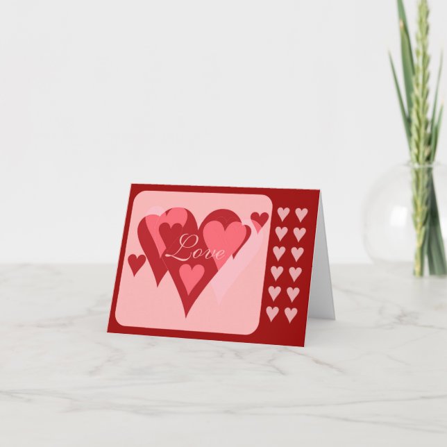 Tarjeta Festiva Valentine's Day Card (Anverso)