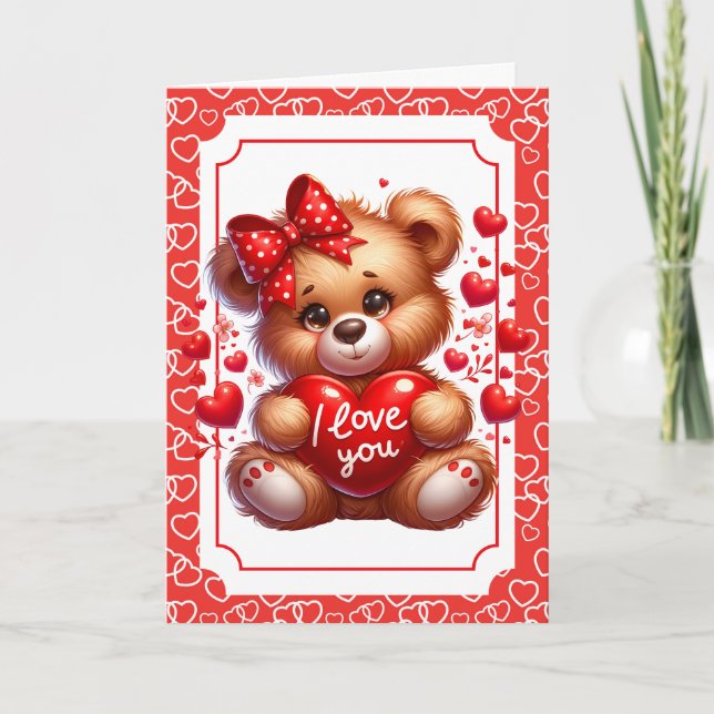 Tarjeta Festiva Valentine's Day Card (Anverso)