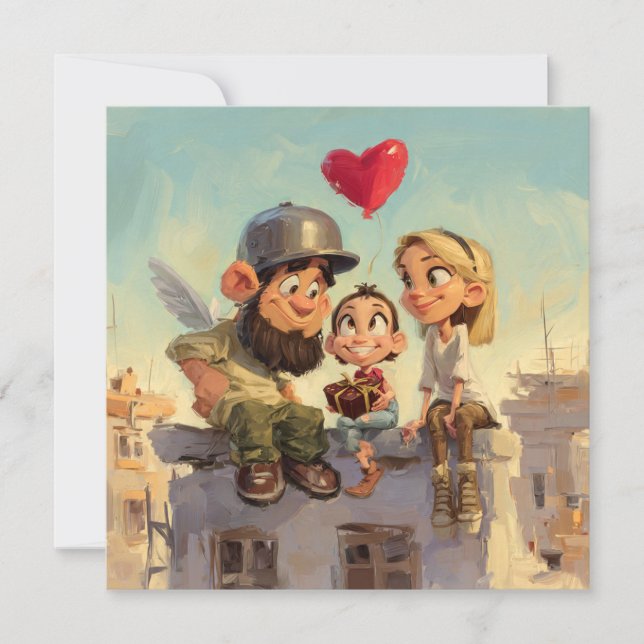 Tarjeta Festiva Valentines Day Card by Roombirth 1 Pixlyne (Anverso)