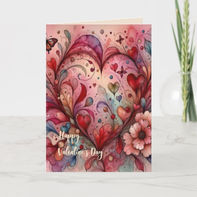 Tarjeta Festiva Valentine's Day Card for Girlfriend or Boyfriend (Anverso)