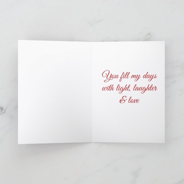 Tarjeta Festiva Valentine's Day Card for him/her (Interior)