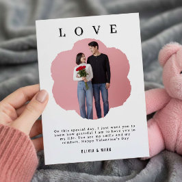 Tarjeta Festiva valentines day custom photo collage valentines day