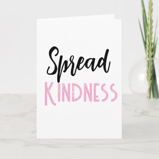 Tarjeta Festiva Valentine's Day Greeting Card Spread Kindness (Anverso)