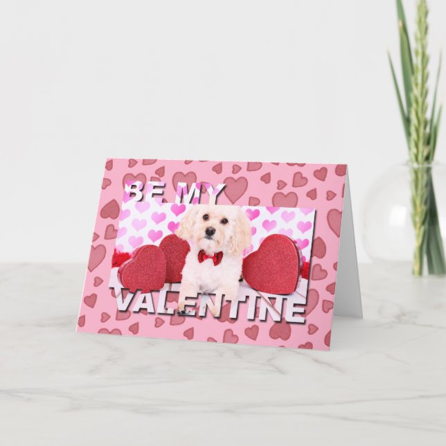 Tarjeta Festiva Valentines - Havanese - Mason (Anverso)