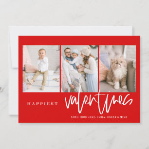 Tarjeta Festiva Valentines más felices que dejan Collage de fotos 