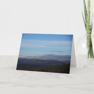 Tarjeta Festiva Valle Strathmore en invierno