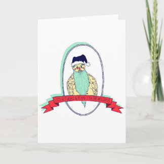 Tarjeta Festiva Vamos a comprar a Santa Ave