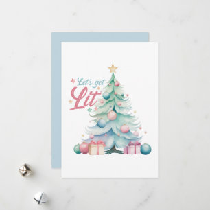 Tarjeta Festiva Vamos a encender