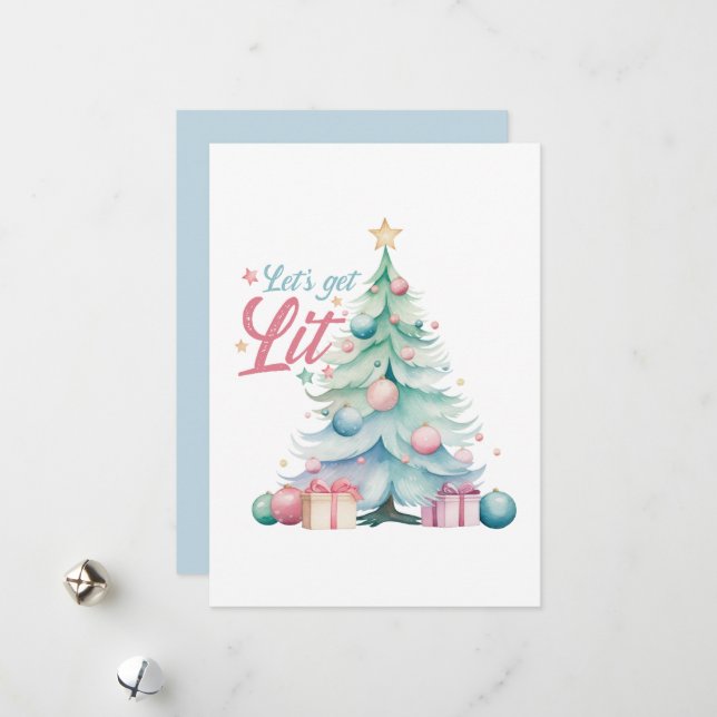 Tarjeta Festiva Vamos a encender (Anverso/Reverso In Situ)