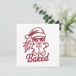 Tarjeta Festiva Vamos a Hornearnos Navidades Snarky Sarcásticas Di