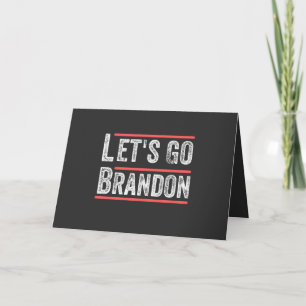 Tarjeta Festiva Vamos Brandon Humor Político A Camisetas