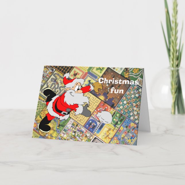 Tarjeta Festiva ¡Vamos! Juegos de mesa (Anverso)