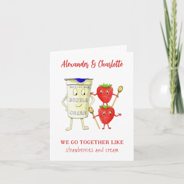 Tarjeta Festiva vamos juntos como parejas de San Valentín Cita div (Anverso)