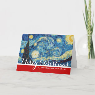 Tarjeta Festiva Van Gogh Starry Night Classic Impresionsionist Art