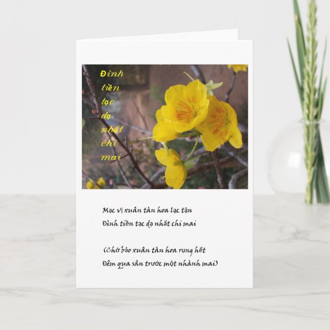 Tarjeta Festiva vang del AMI del hoa (Anverso)