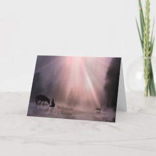 Tarjeta Festiva Vaqueros Navidades tarjetas, creencia religiosa
