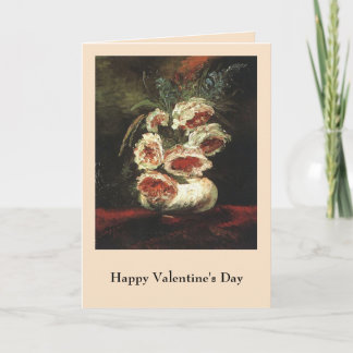 Tarjeta Festiva Vase con peonies de Vincent van Gogh