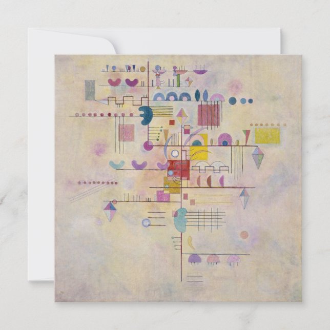 Tarjeta Festiva Vasily Kandinsky - Graceful Ascent (Anverso)