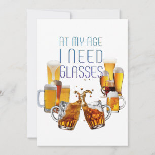 Tarjeta Festiva Vasos de cerveza SlipperyJoe's vasos pilsner jarra