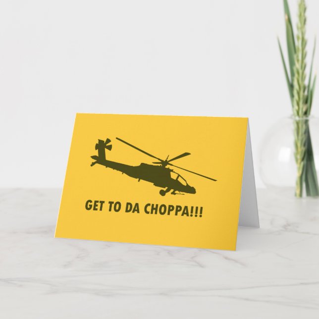 Tarjeta Festiva ¡¡¡Vayan A Da Choppa!!! (Anverso)