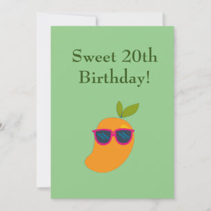 Tarjeta Festiva Vegan Berry Happy Birday Mango Birgo Card