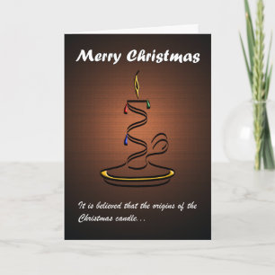 Tarjeta Festiva Vela (Brown)