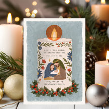 Vela Navideña de la Natividad Religiosa Plegada