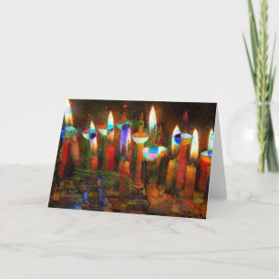 Tarjeta Festiva Velas