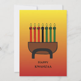 Tarjeta Festiva Velas de Kwanzaa
