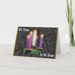 Tarjeta Festiva Velas del advenimiento