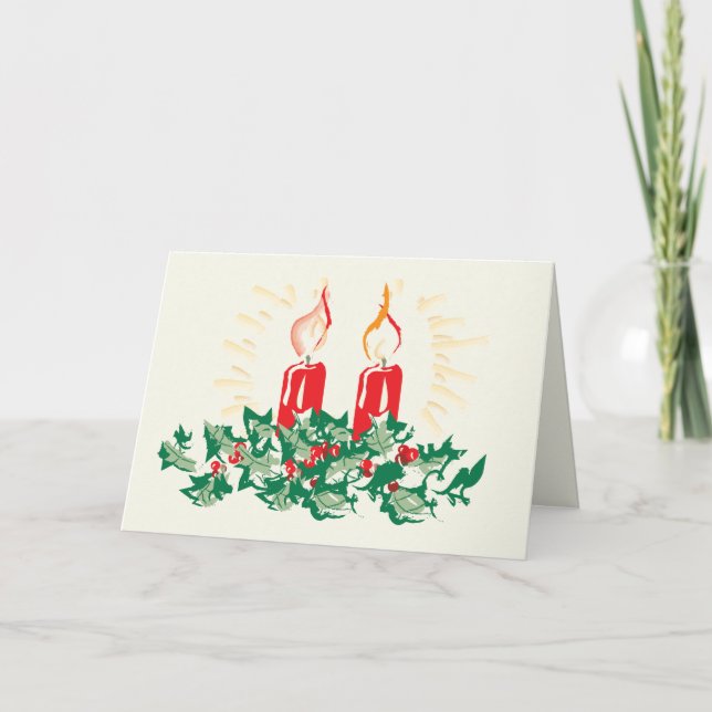 Tarjeta Festiva Velas e Ivy (Anverso)