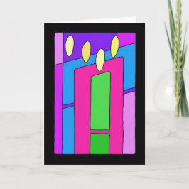 Tarjeta Festiva Velas para Navidades