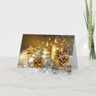 Tarjeta Festiva Velas y conos