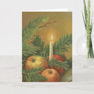 Tarjeta Festiva Velas y decoración navidades