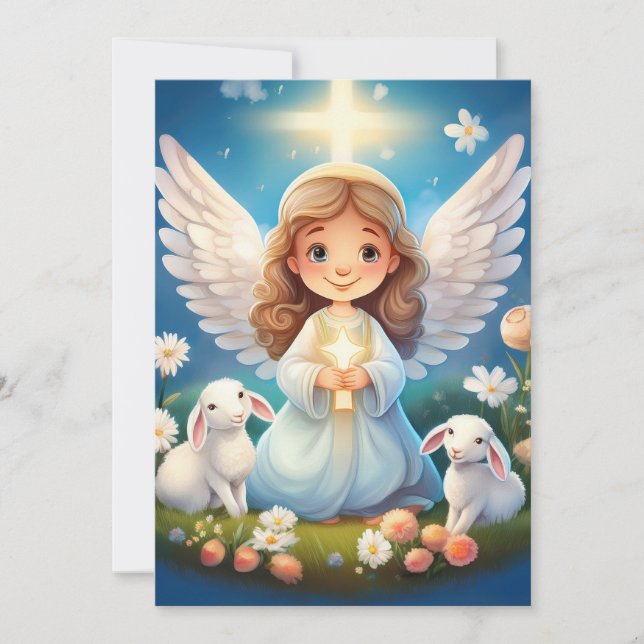 Tarjeta Festiva Velikonočne voščilnice z verskim sporočilom (Anverso)