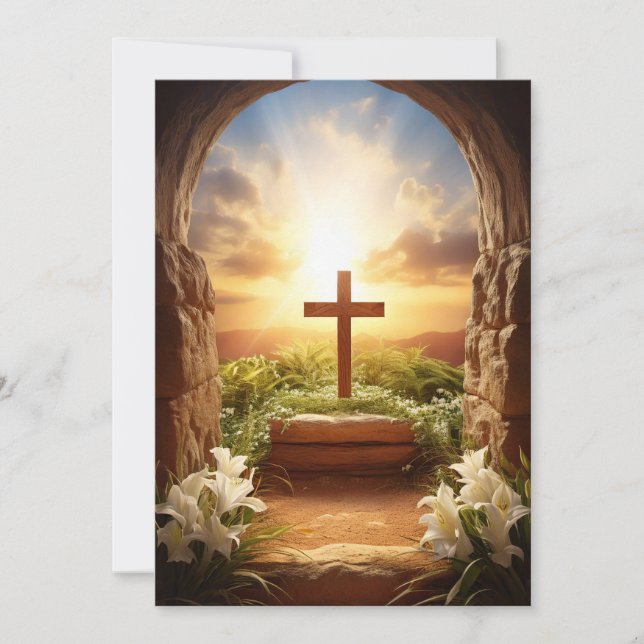 Tarjeta Festiva Velikonočne voščilnice z verskim sporočilom (Anverso)