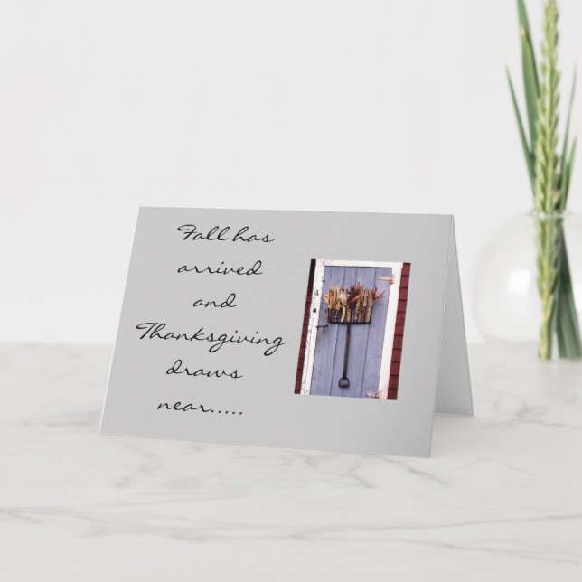 TARJETA FESTIVA VEN AL CORAZÓN/MENTE GRACIAS (Anverso)