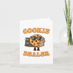Tarjeta Festiva Vendedor de Galletas Divertido Hornear