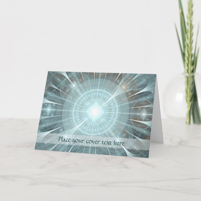 Tarjeta Festiva Ventana Catedral de navidades (Anverso)