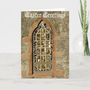 Tarjeta Festiva Ventana de cristal Día de fiesta-Antigua de Pascua