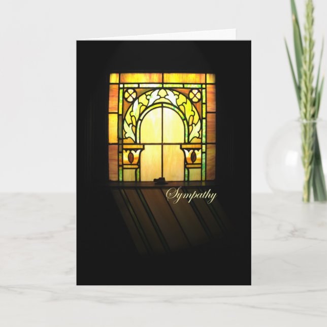 TARJETA FESTIVA VENTANA DE IGLESIA (Anverso)