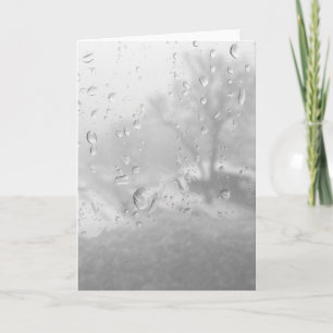 Tarjeta Festiva ventana de la ciudad de invierno